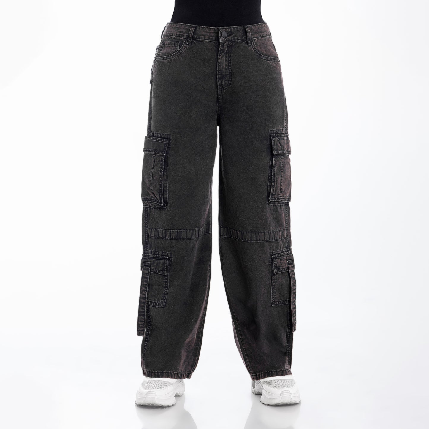 Pantalón Palazzo Cargo Negro
