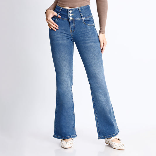 Pantalón Karolina Cintura Flare Push Up