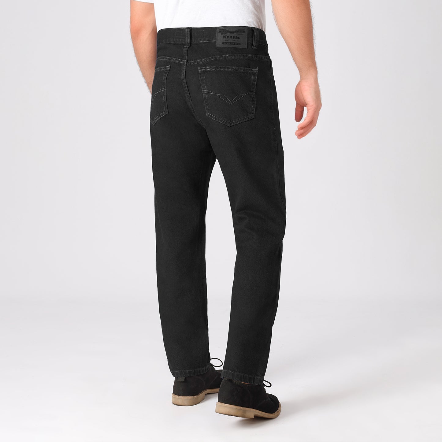 Pantalón Caballero Clásico Recto Negro - 715