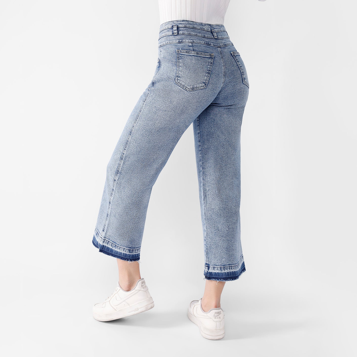 Pantalón Jean Mariana Cintura Culotte 3 Botones