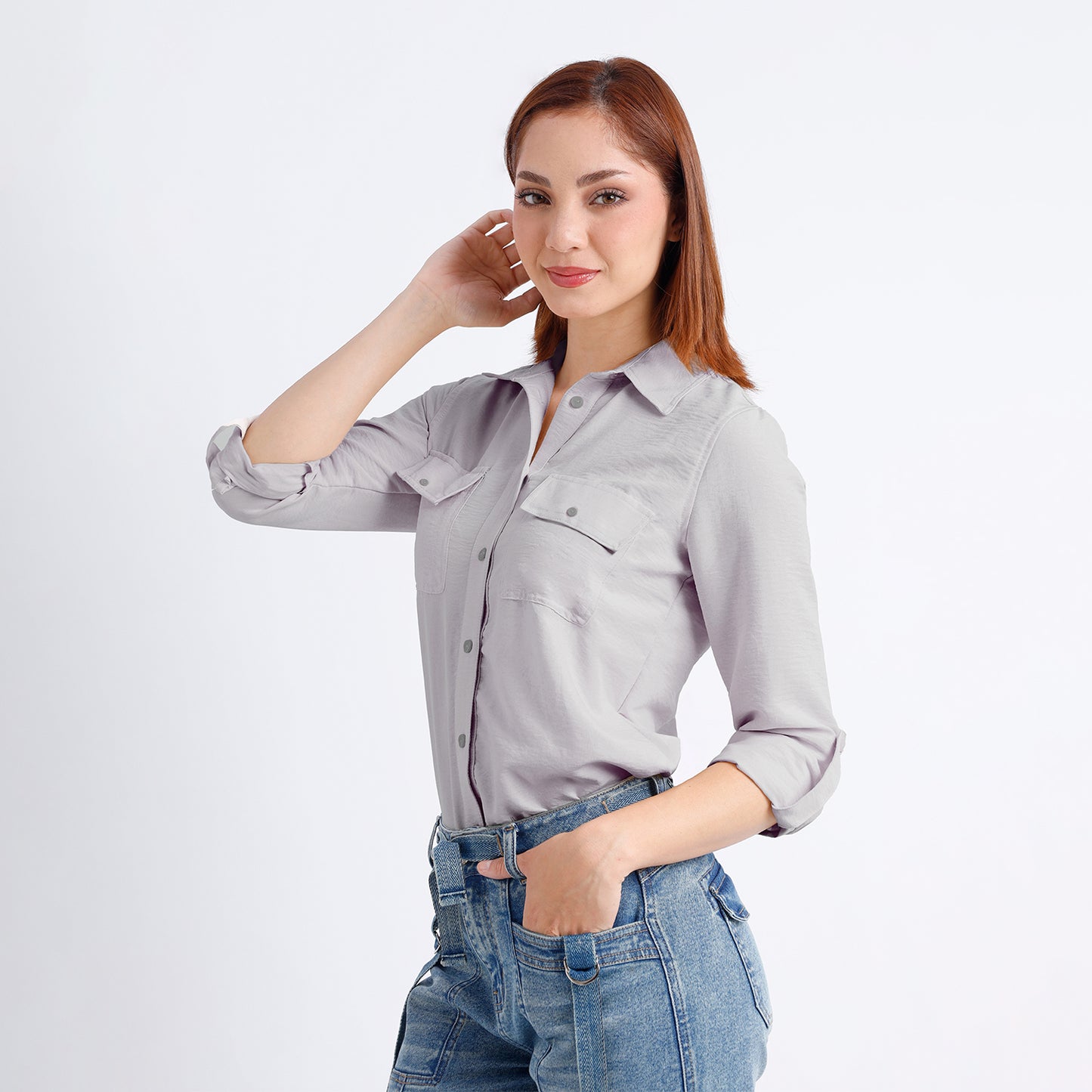 Blusa Dama Paula Plomo