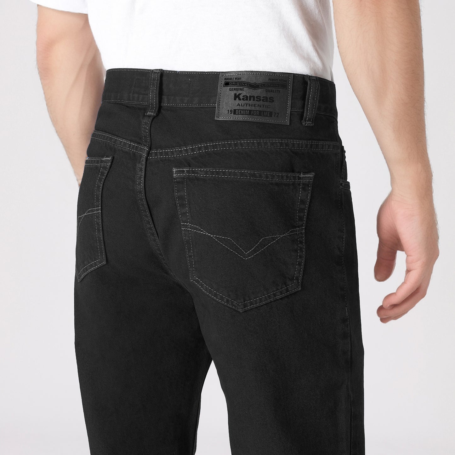 Pantalón Caballero Clásico Recto Negro - 715