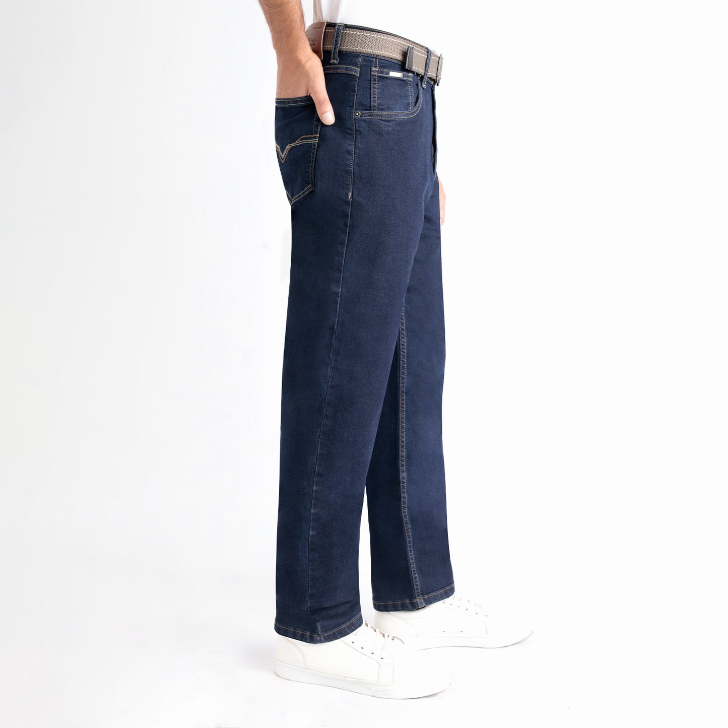 Pantalón de Caballero Regular Confort Premium con Correa - Grafito