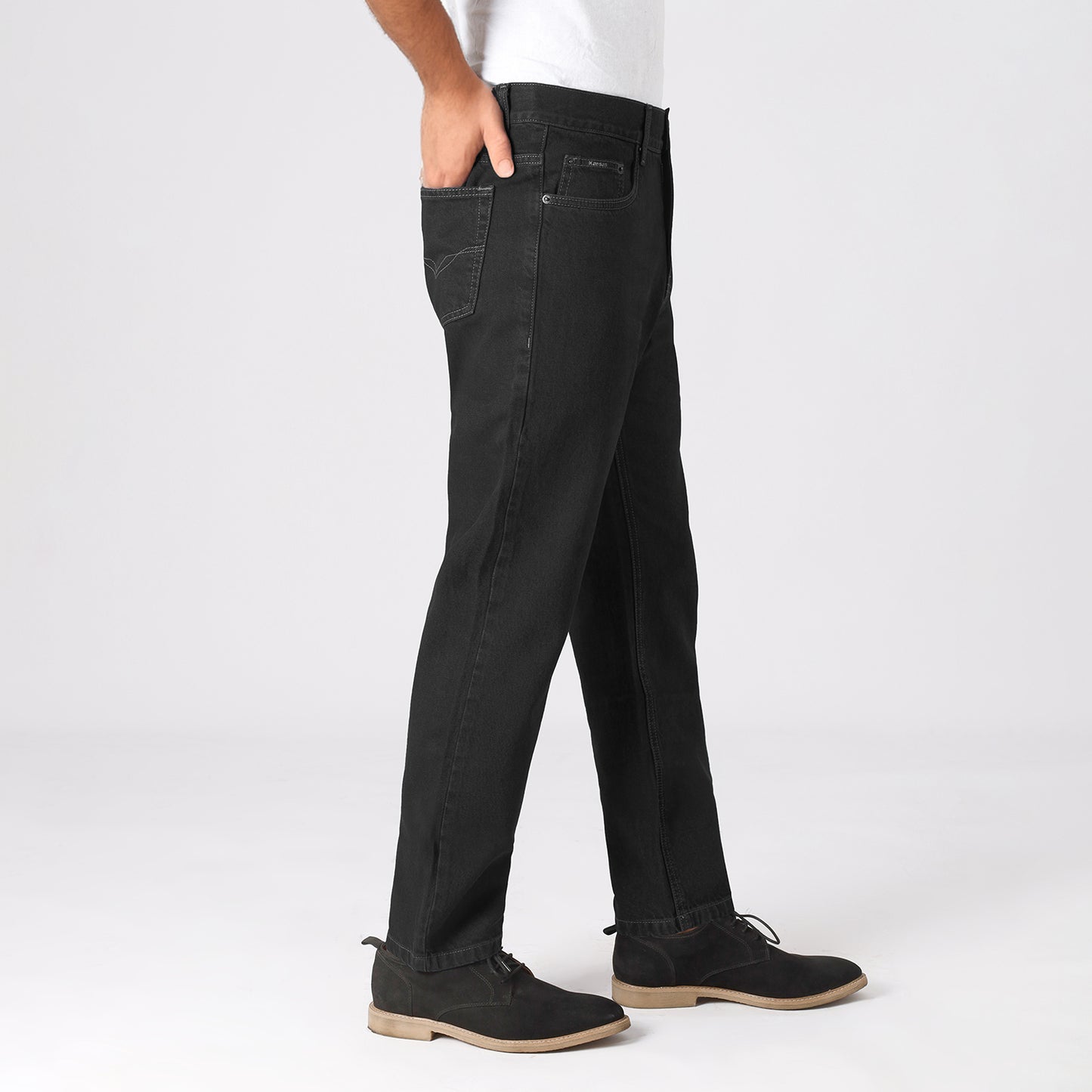 Pantalón Caballero Clásico Recto Negro - 715