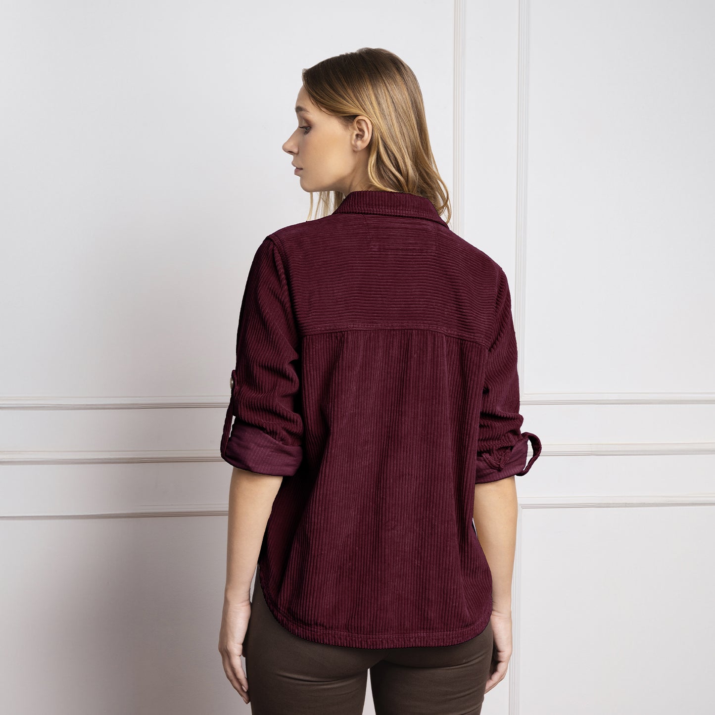 Camisaco Corduroy Guinda