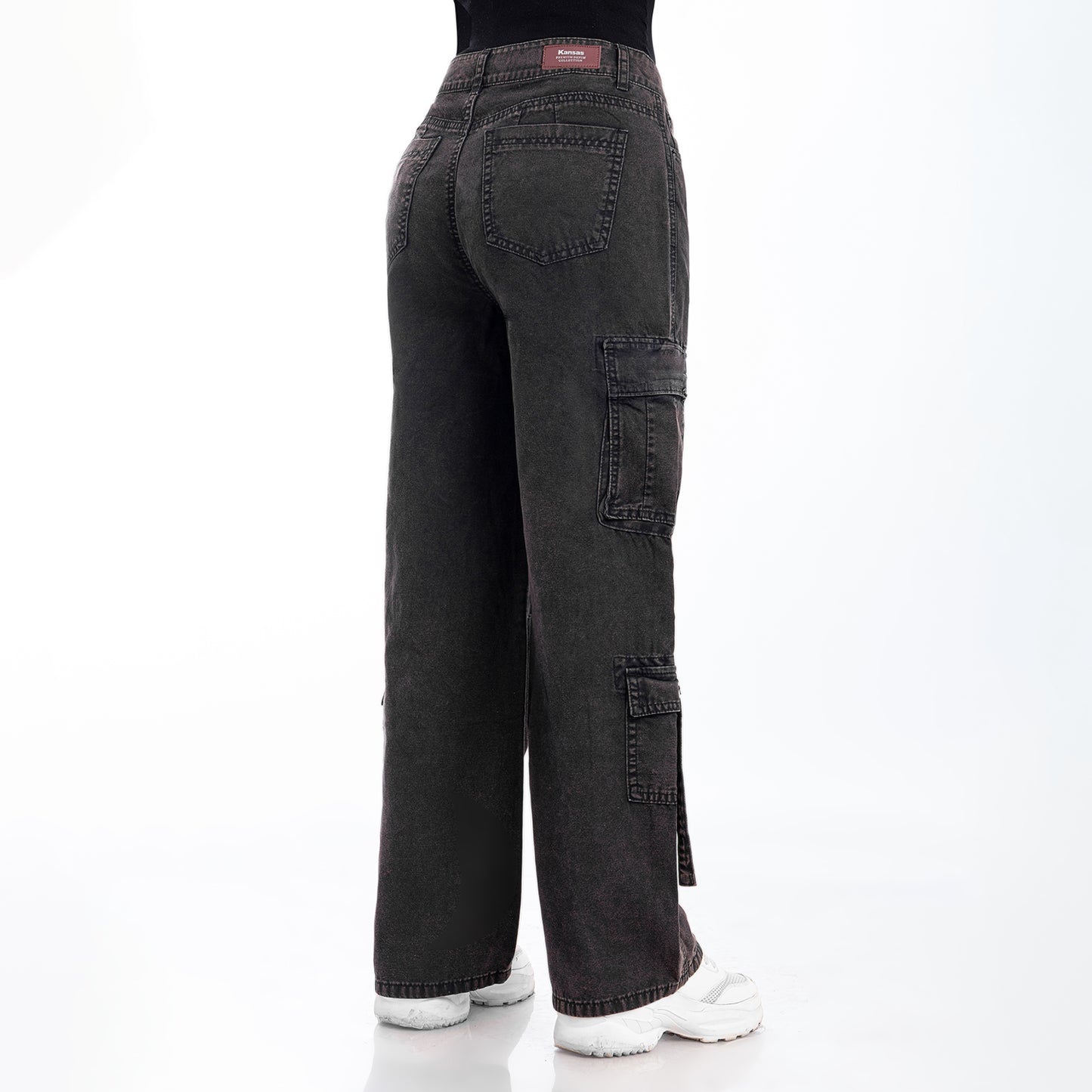 Pantalón Palazzo Cargo Negro