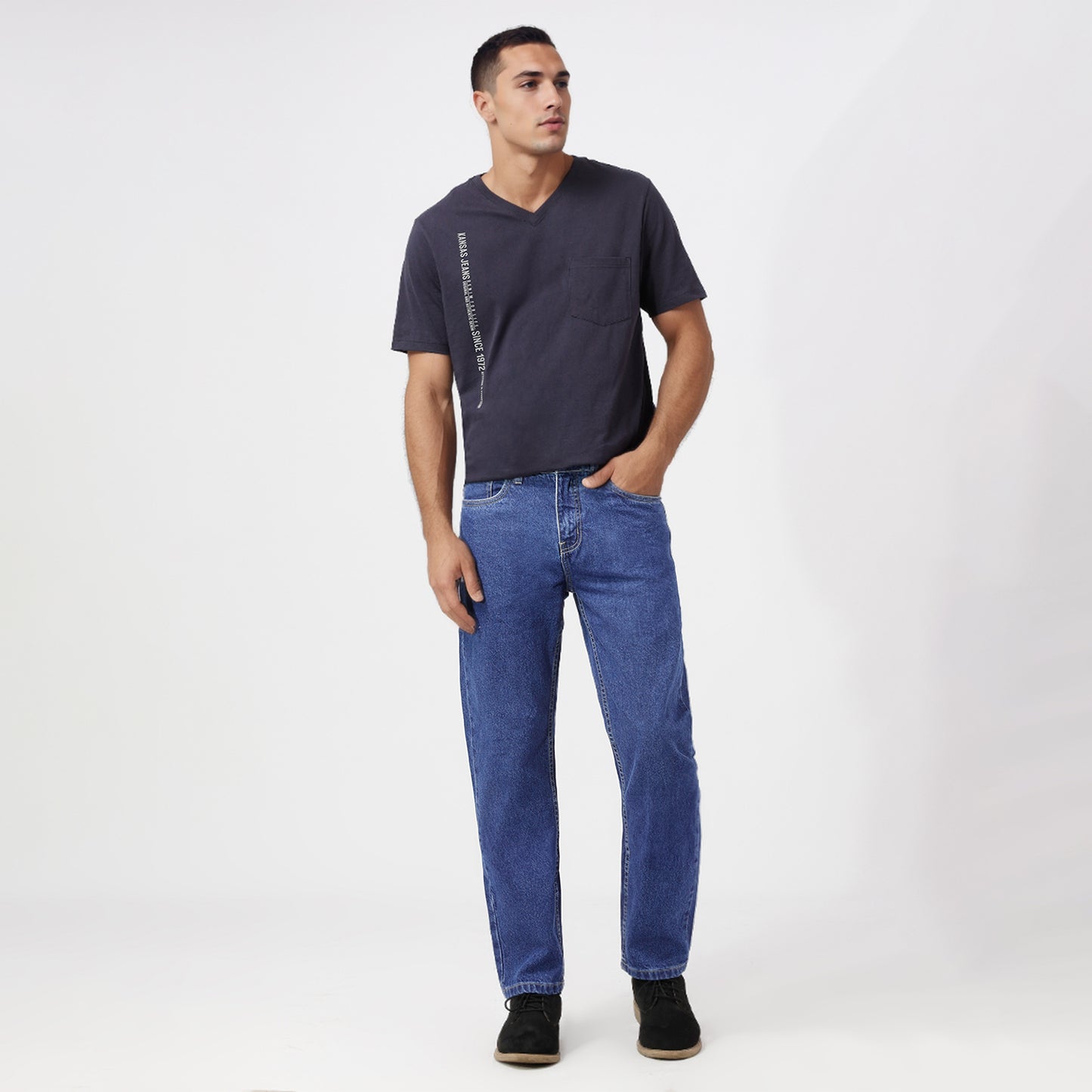 Pantalón Caballero Clásico Recto Cristal - 715