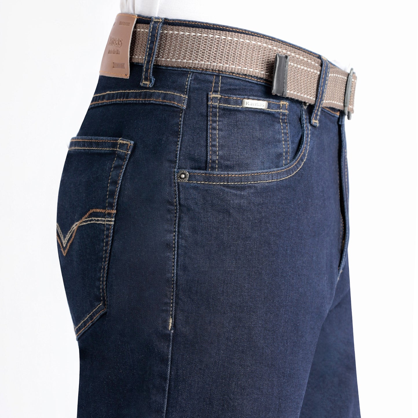 Pantalón de Caballero Regular Confort Premium con Correa - Grafito