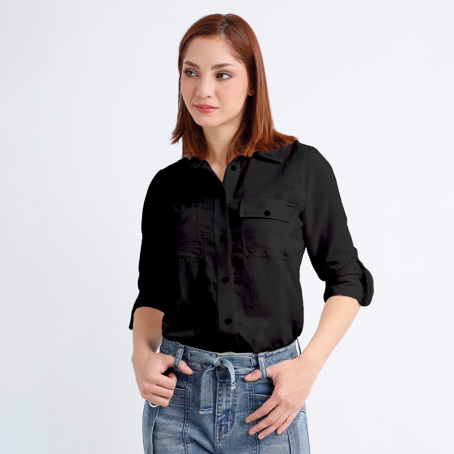 Blusa Dama Paula Negro