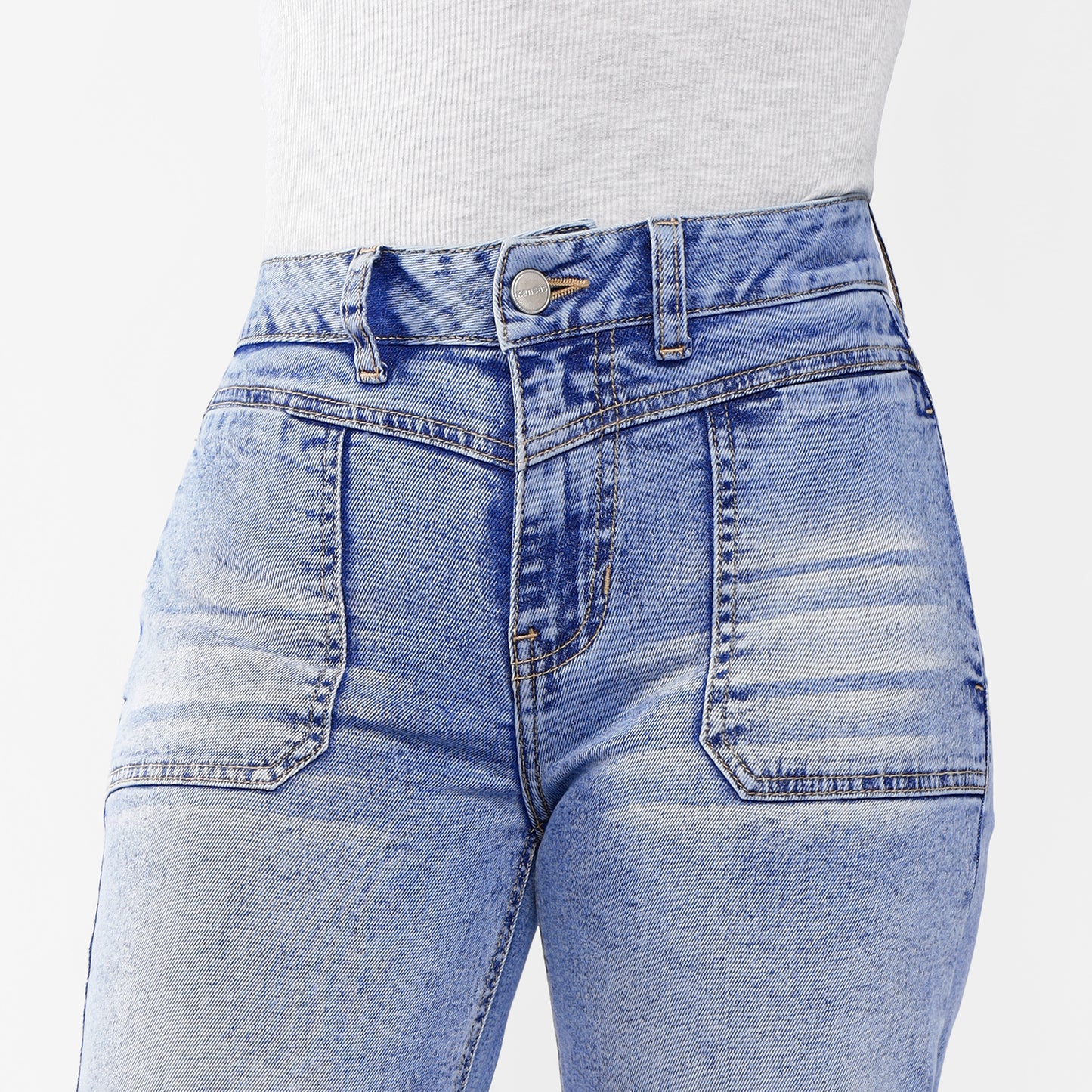 Pantalón Jean Bonnie Cintura Wide Leg
