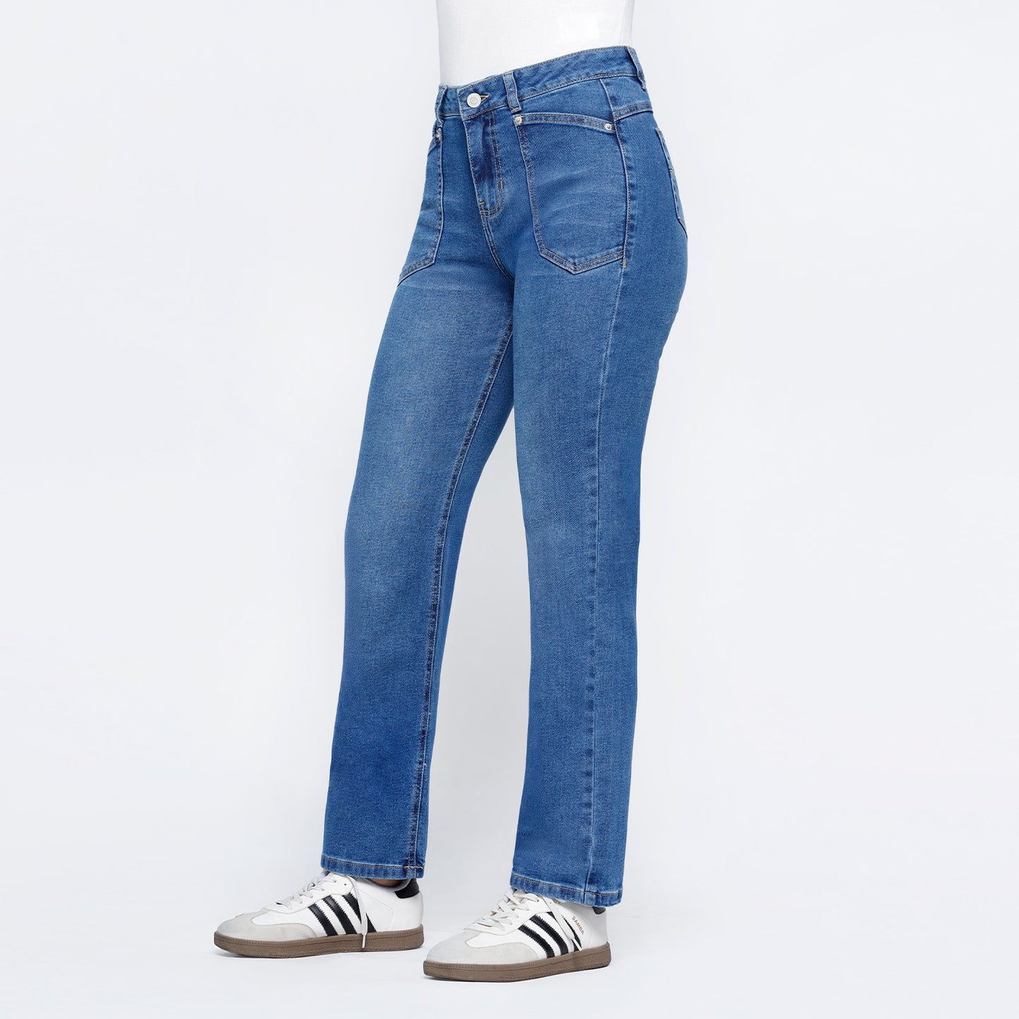 Pantalón Diana Cintura Straight 1b Pepper Moteado