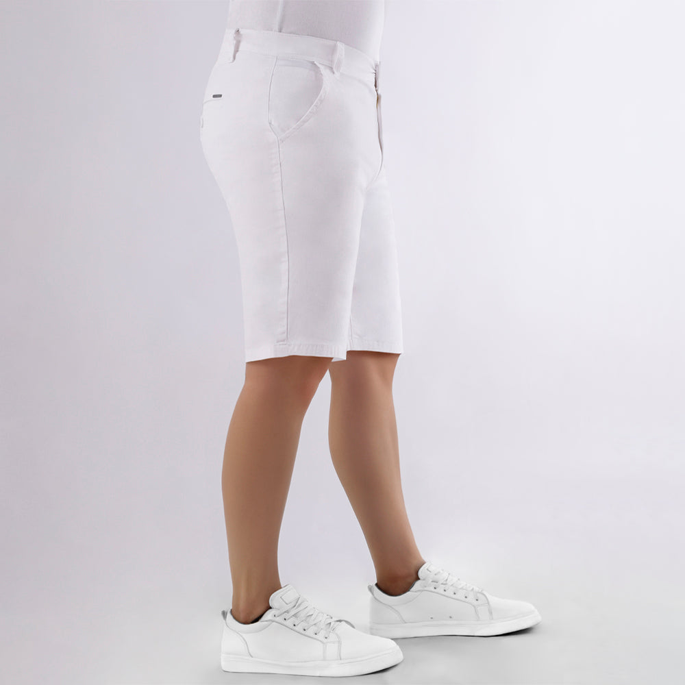 Bermuda Slim Fit Blanco
