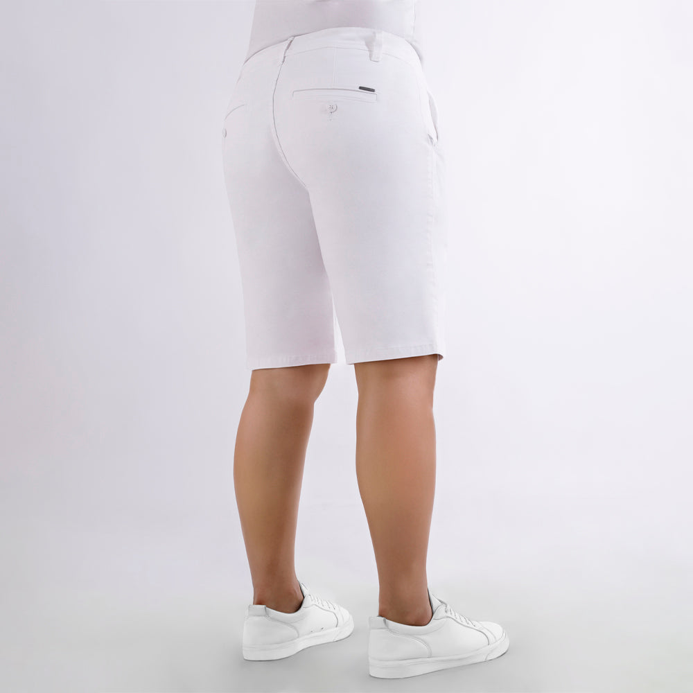 Bermuda Slim Fit Blanco