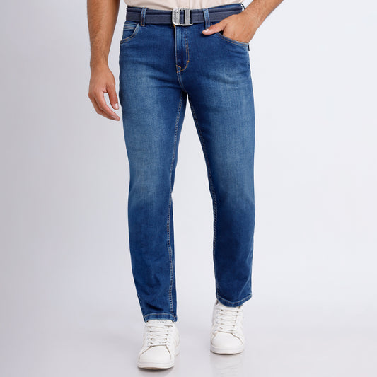 Jean Slim Fit C/correa Cristal Focalizado