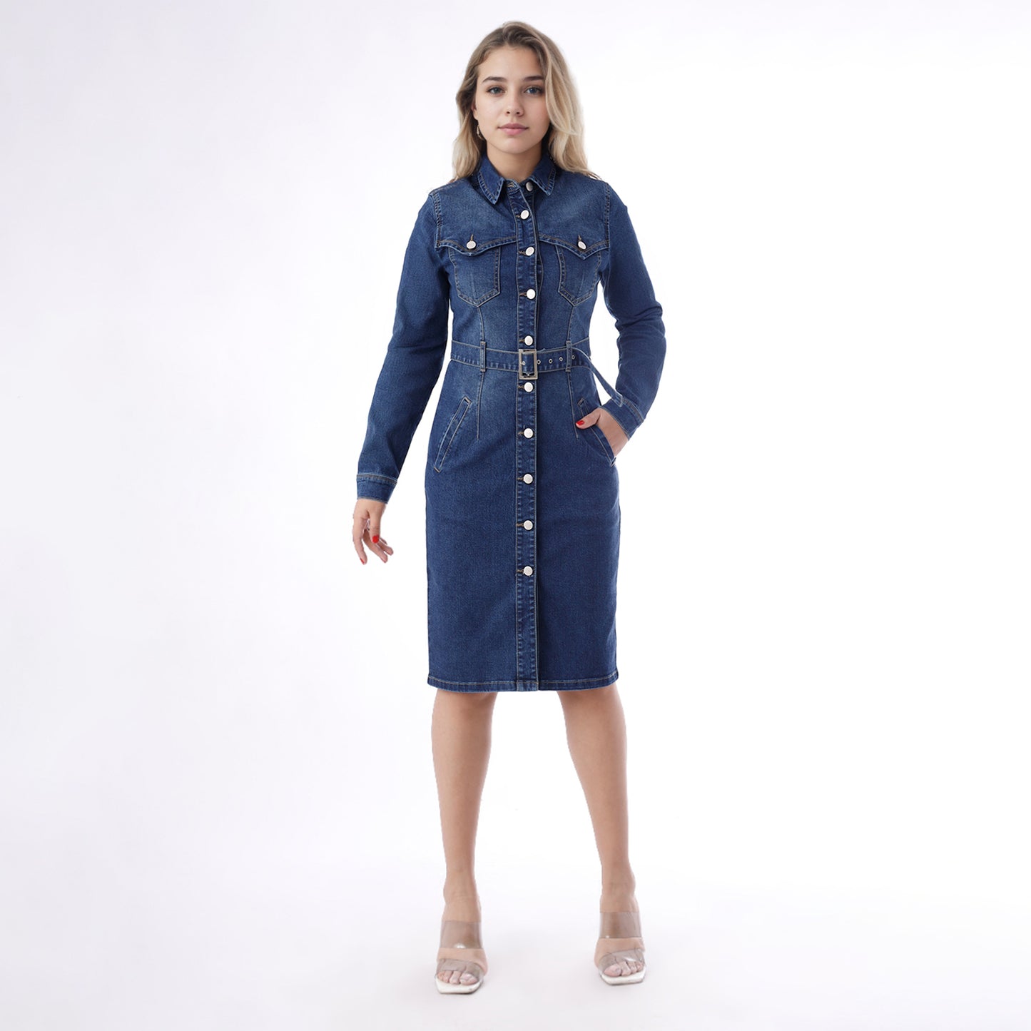 Vestido M/larga Pepper Moteado