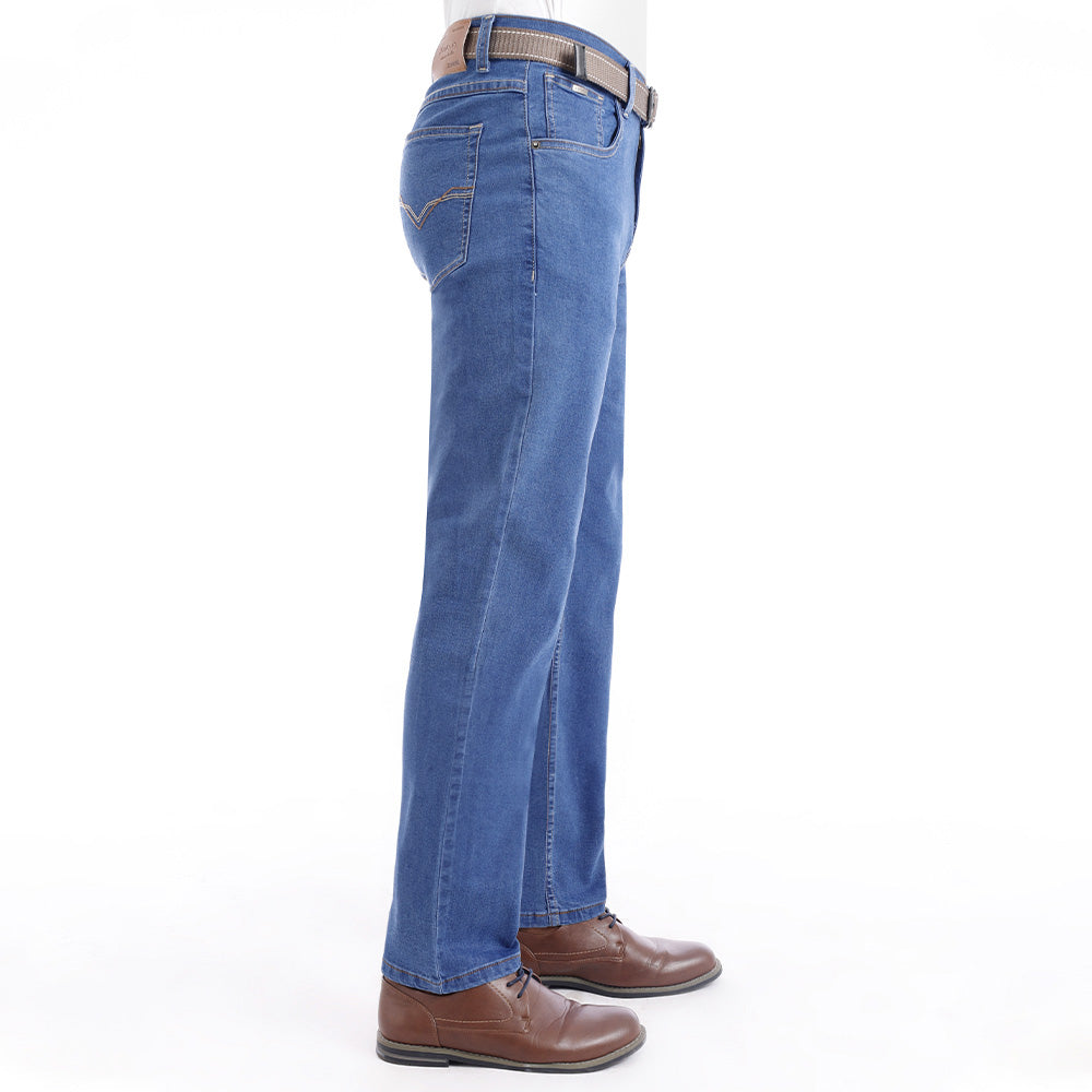 Pantalón de Caballero Regular Confort Premium con Correa - Cristal Contaminado