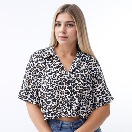 Blusa Mujer Animal Print Leopardo - 231071