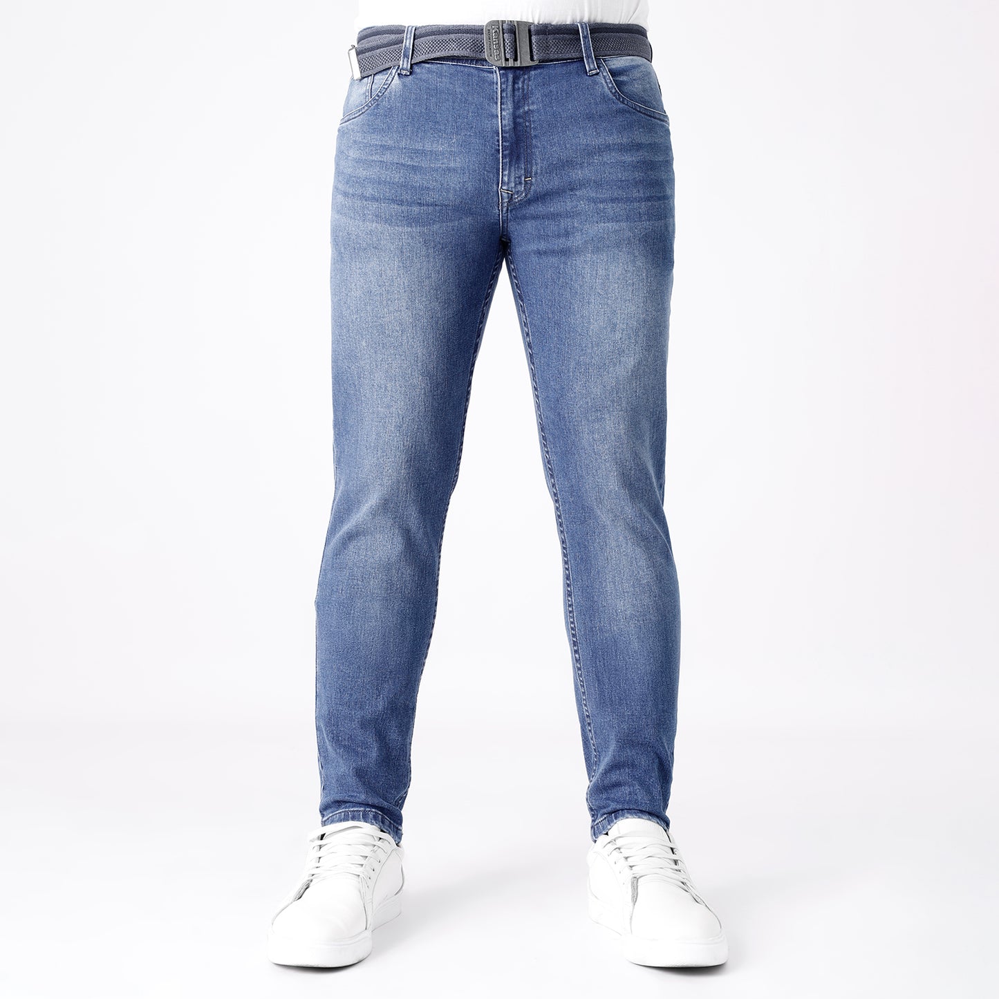 Pantalón Jean Hombre Skinny Fit con Correa