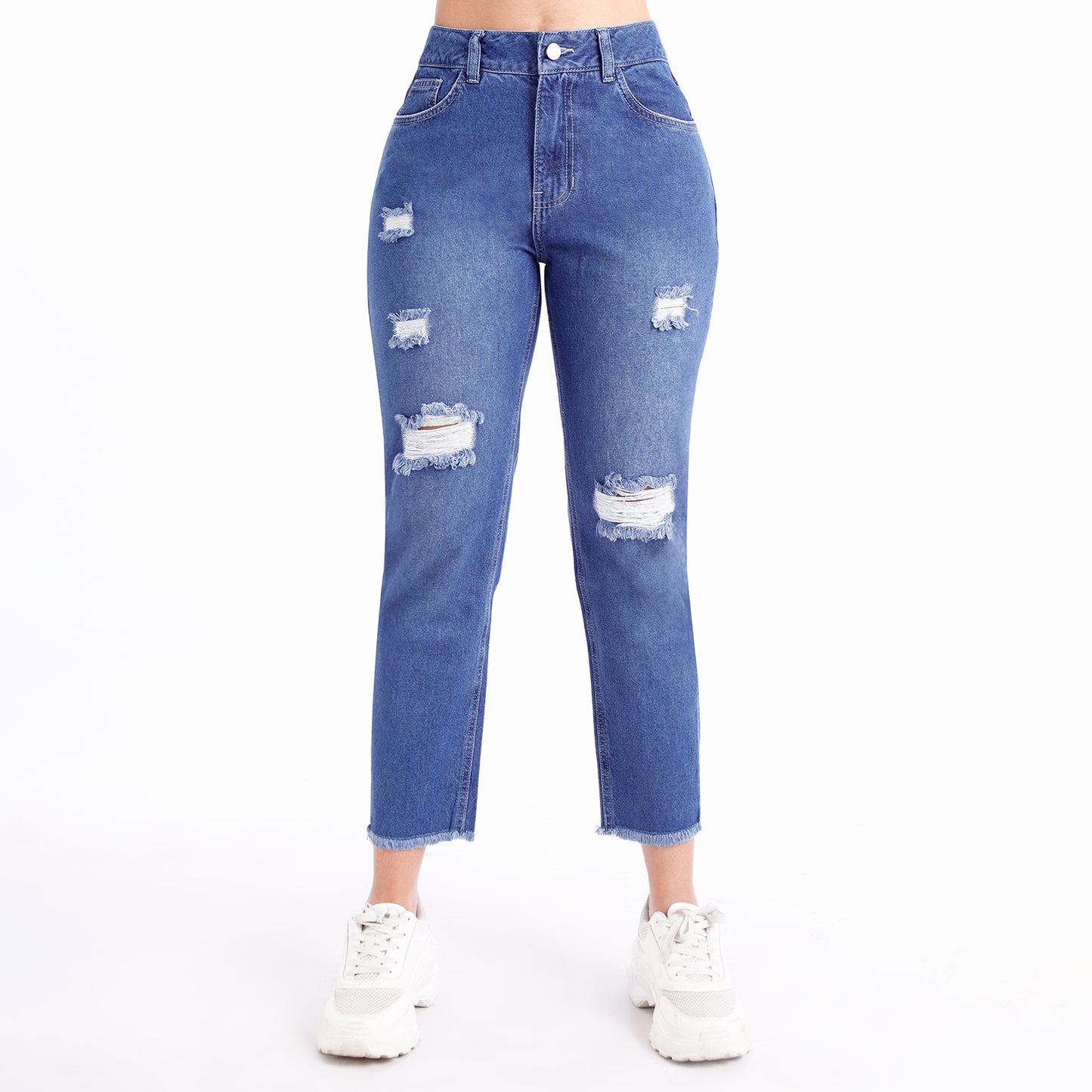 Jean Mom Cintura Dama Cristal - 230526