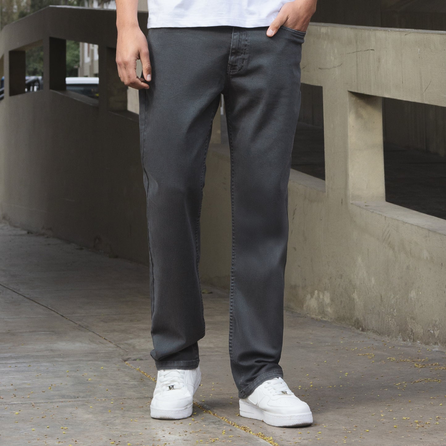 Jean Hombre Straight Recto Plomo