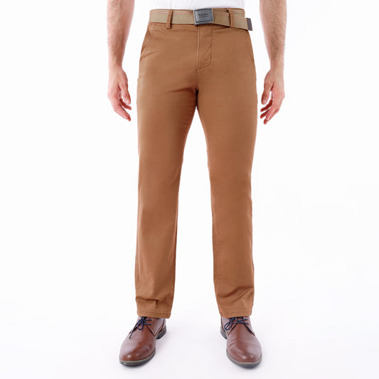 Pantalón Drill Hombre Regular/Correa Toffee - 231160