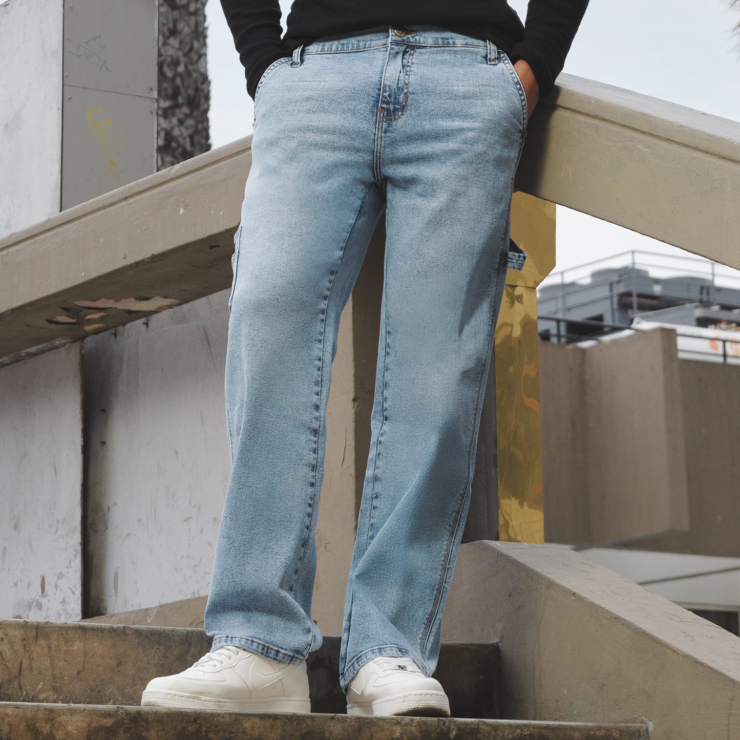 Jean Hombre Losse Fit Carpintero Celeste