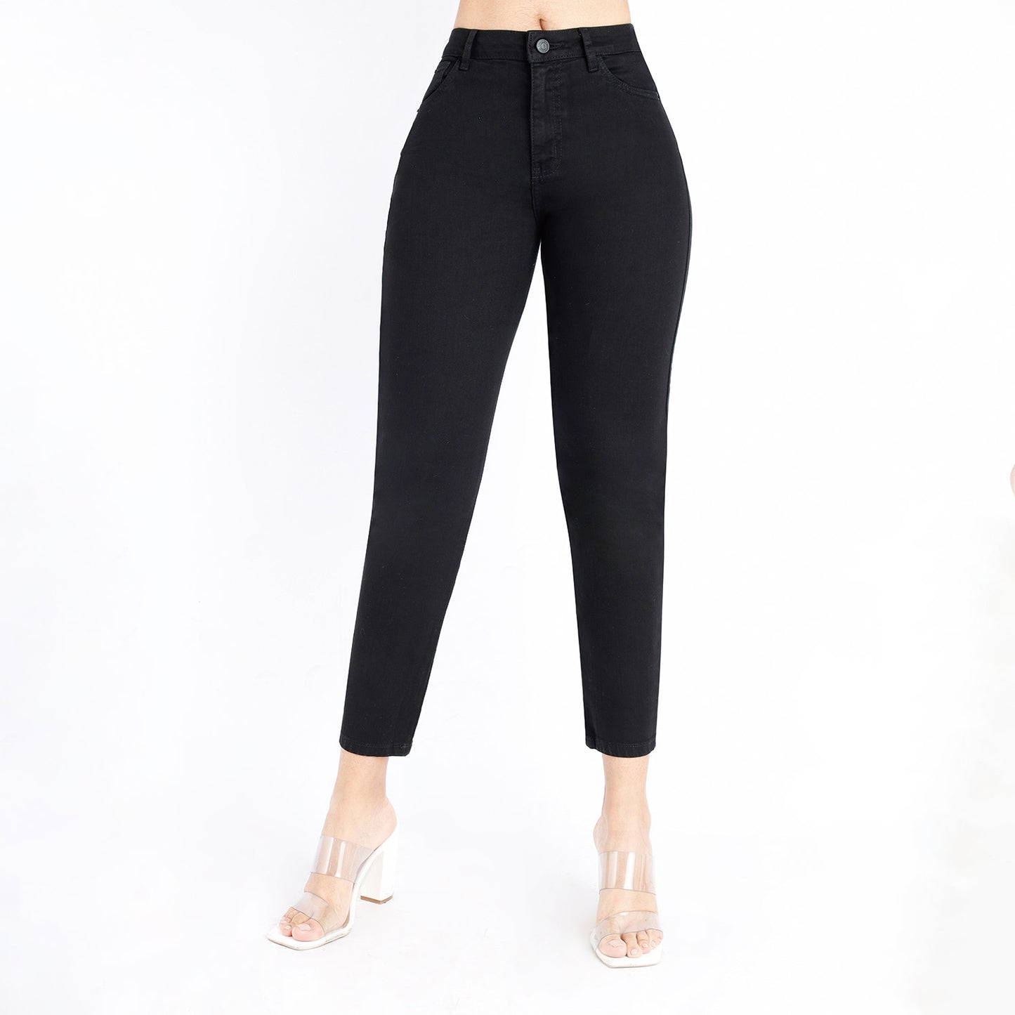 Jean Mom Cintura Dama Negro - 230373