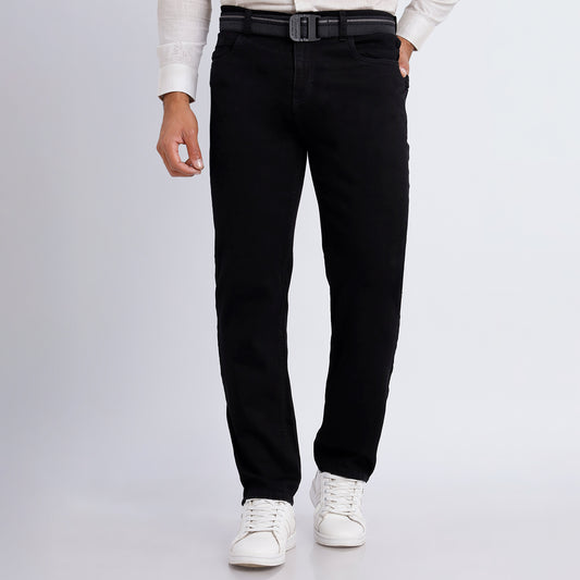 Jean Slim Fit C/correa Negro