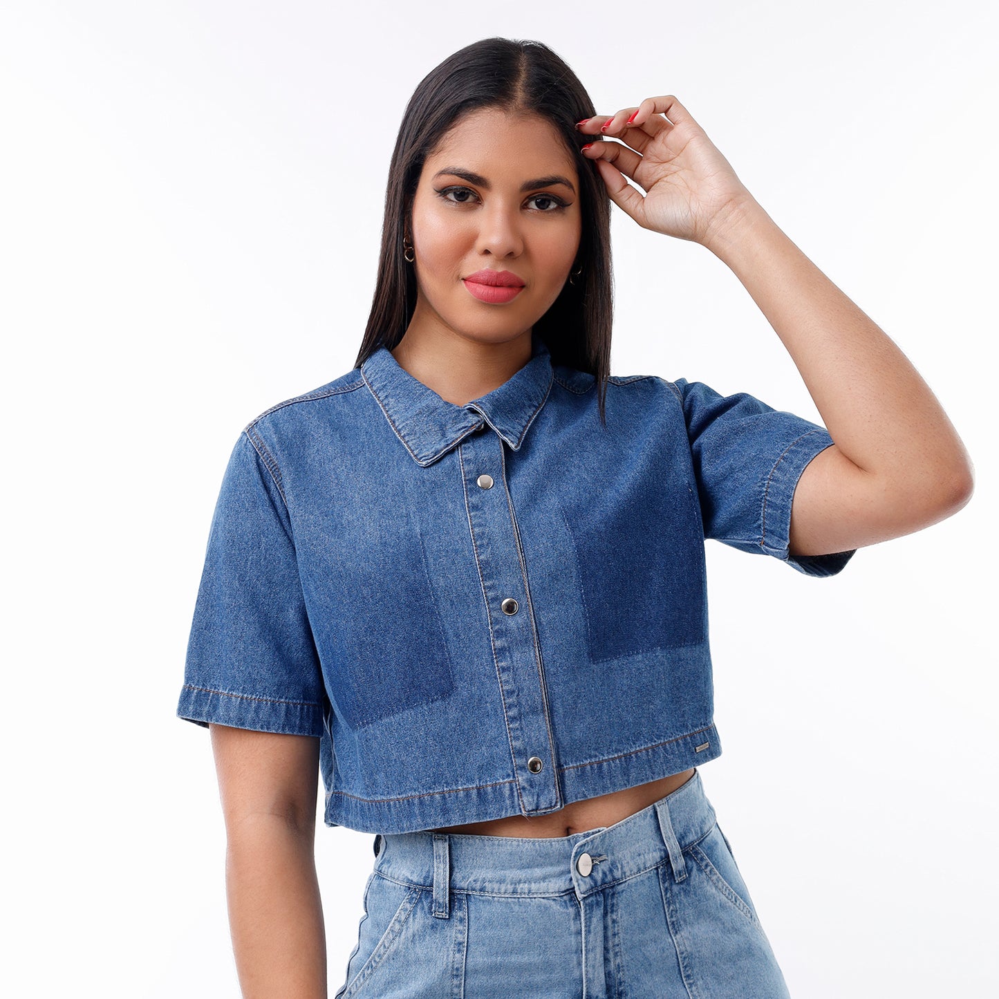 Blusa Crop Dama Cristal - 230650