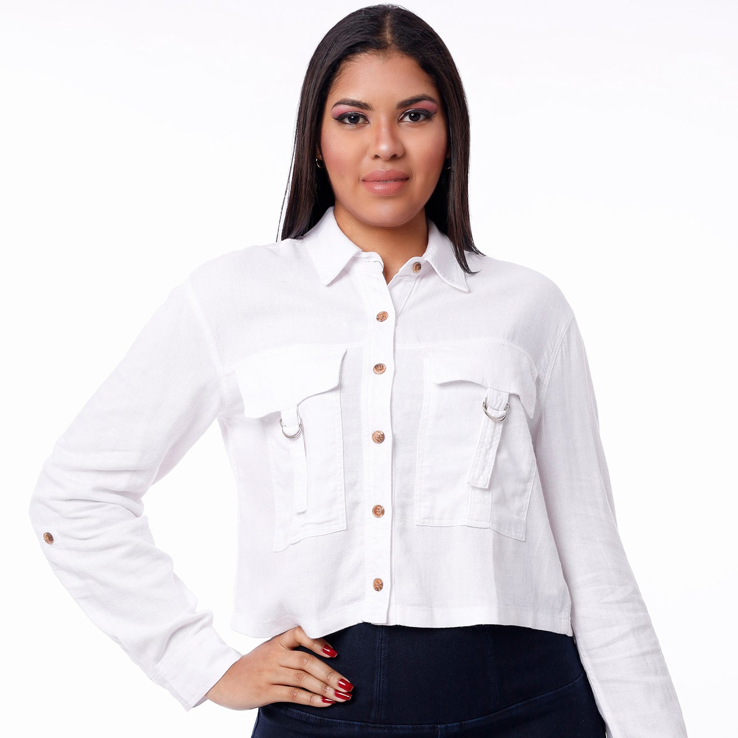 Blusa Cargo Dama Blanco - 230596