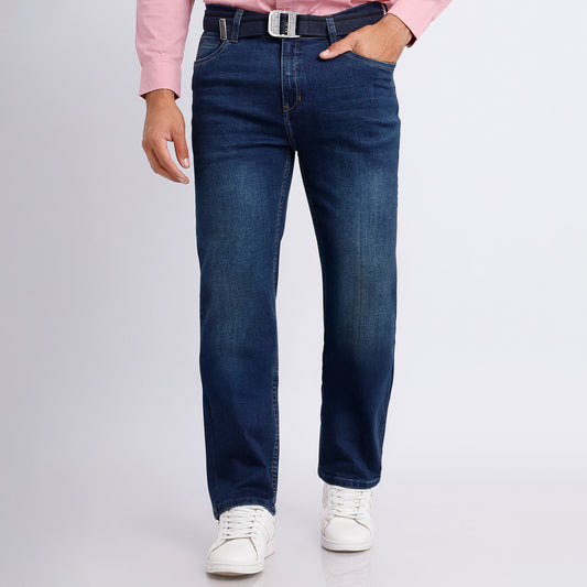 Jean Regular Fit C/correa Pepper Contaminado Pardo