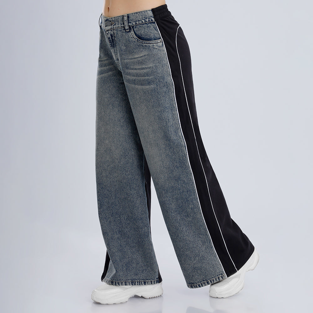 Jean Cintura Wide Loose Pepper Frosteado