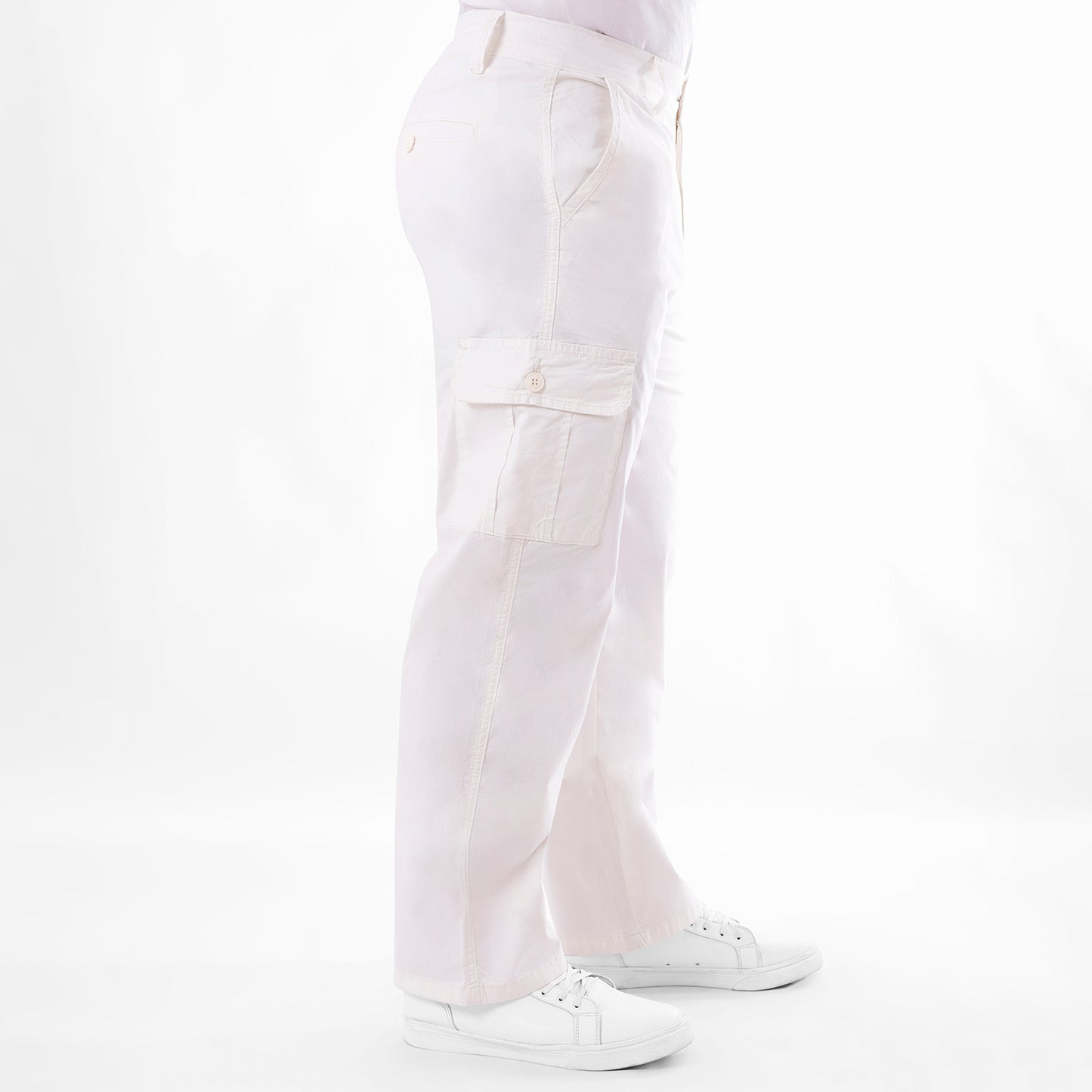 Jean Hombre Paper Touch Cargo Loose Fit Ecru