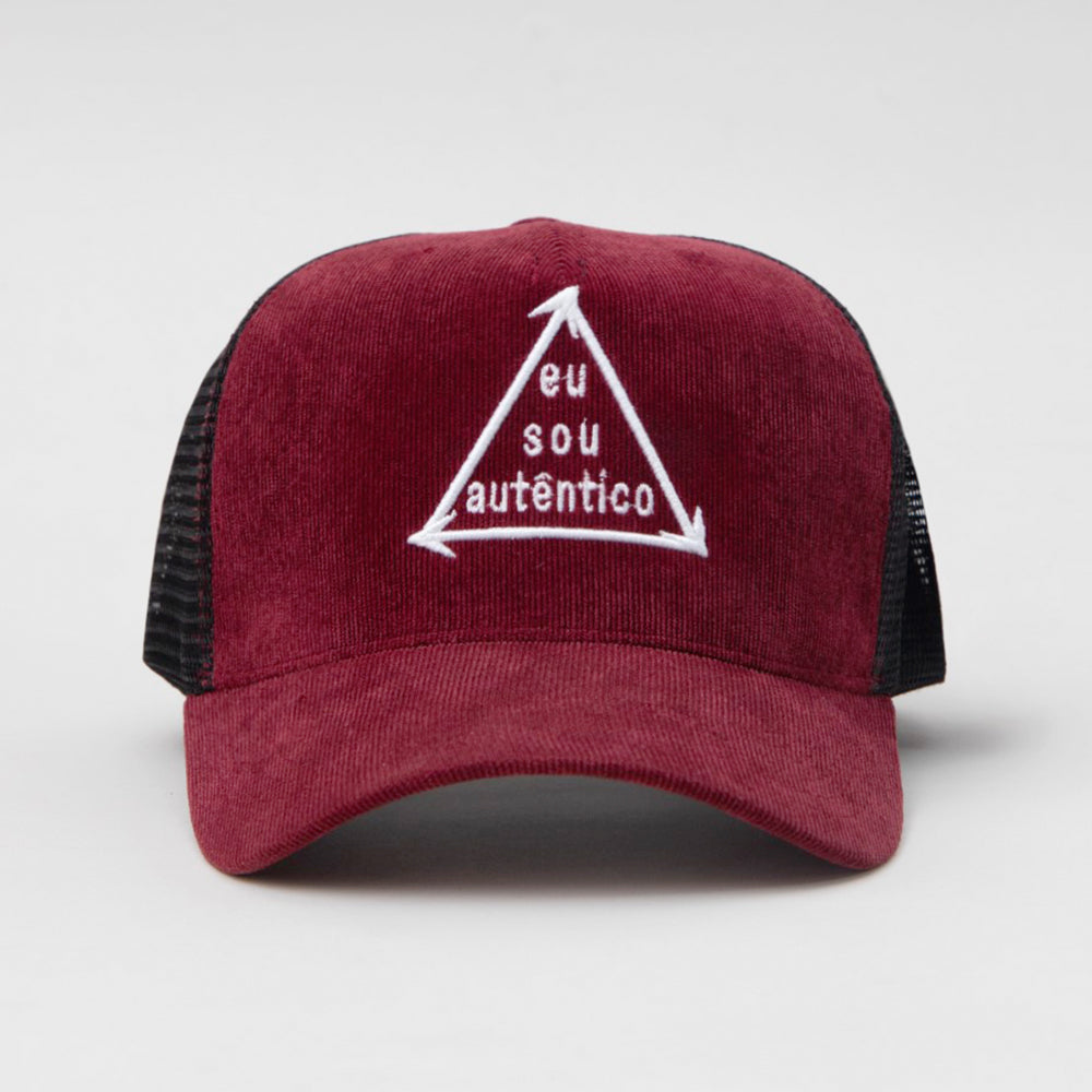 Gorra Hombre Eu Sou Autentico Guinda - 612506