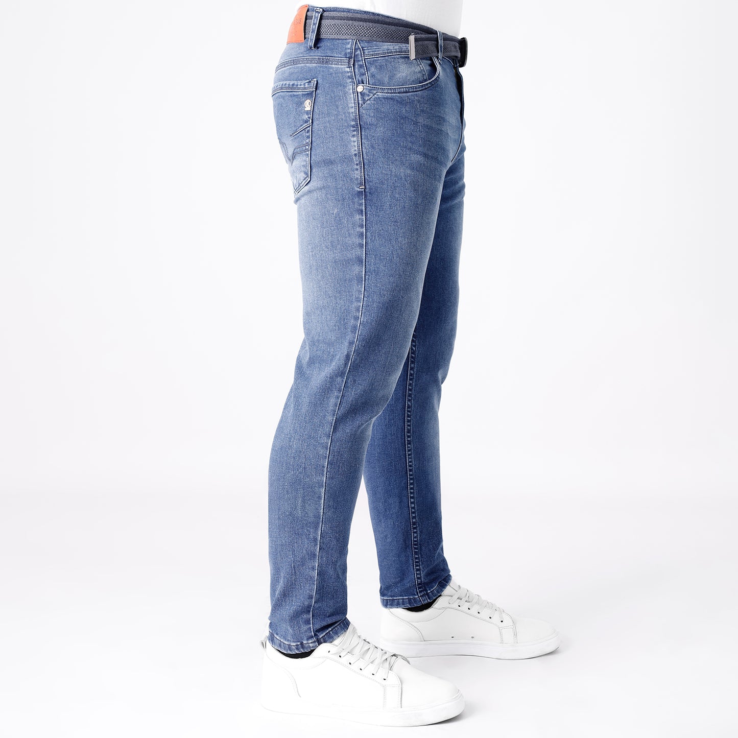 Pantalón Jean Hombre Skinny Fit con Correa
