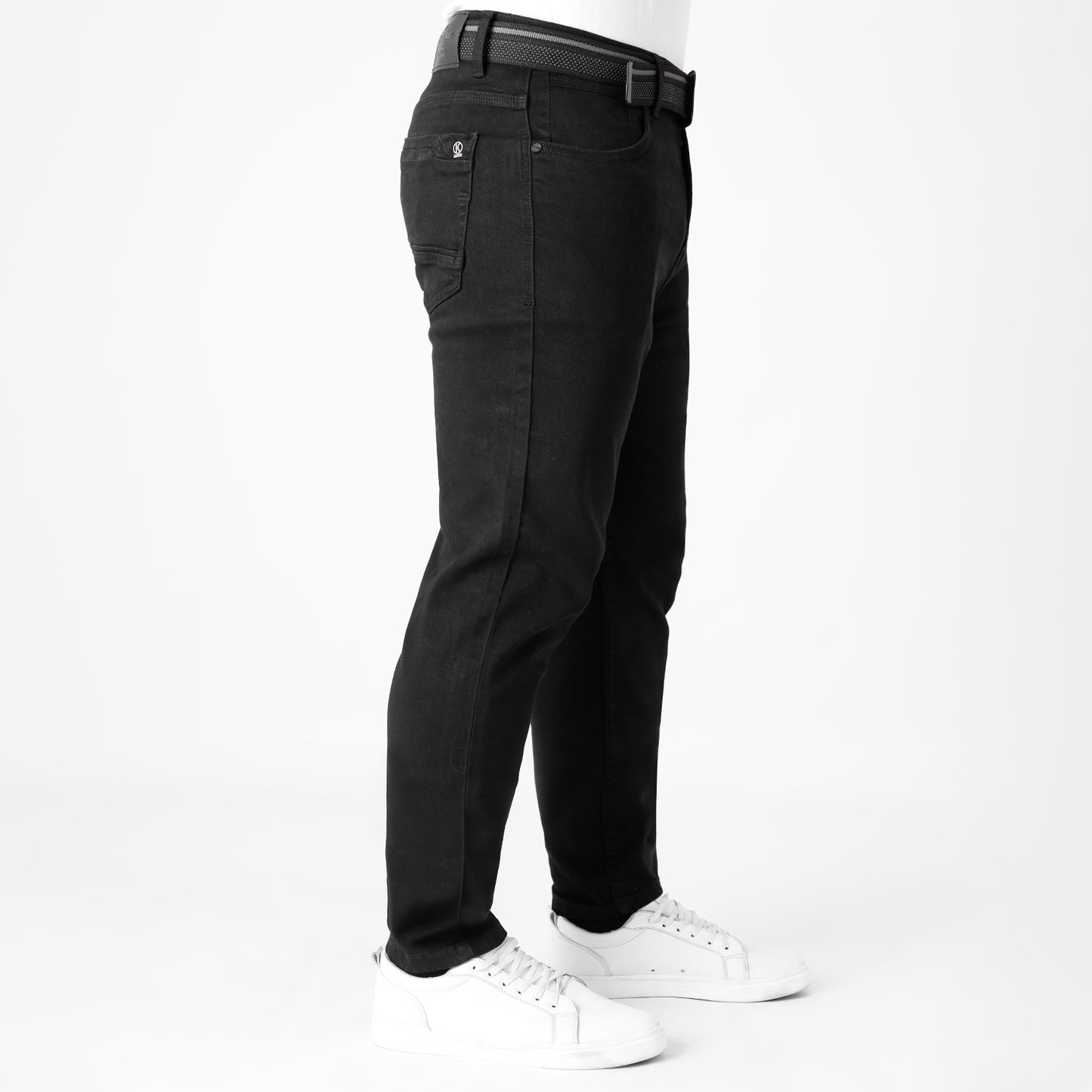 Jean Hombre Extreme Skinny C/correa Negro