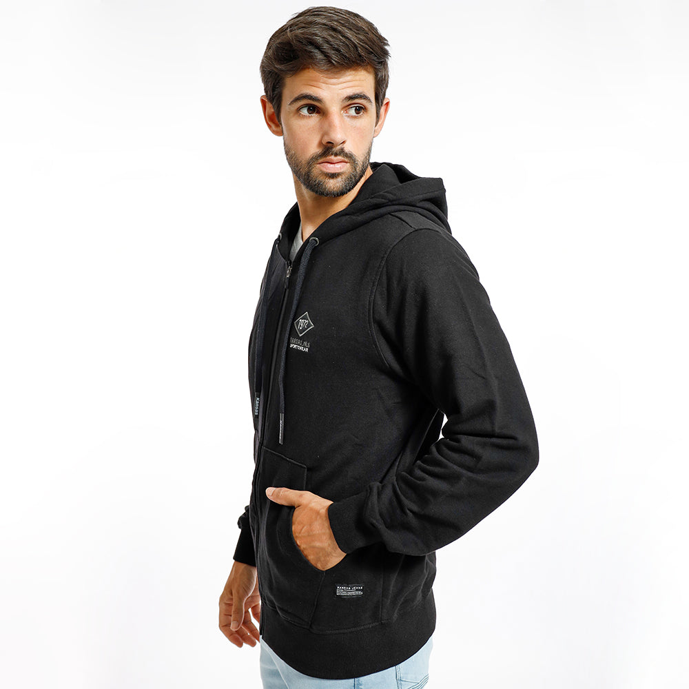 Polera Capucha Caballero Negro - 210393