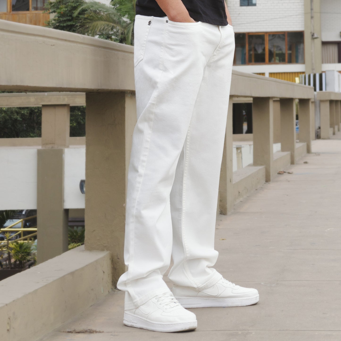 Jean Hombre Straight Recto Ecru