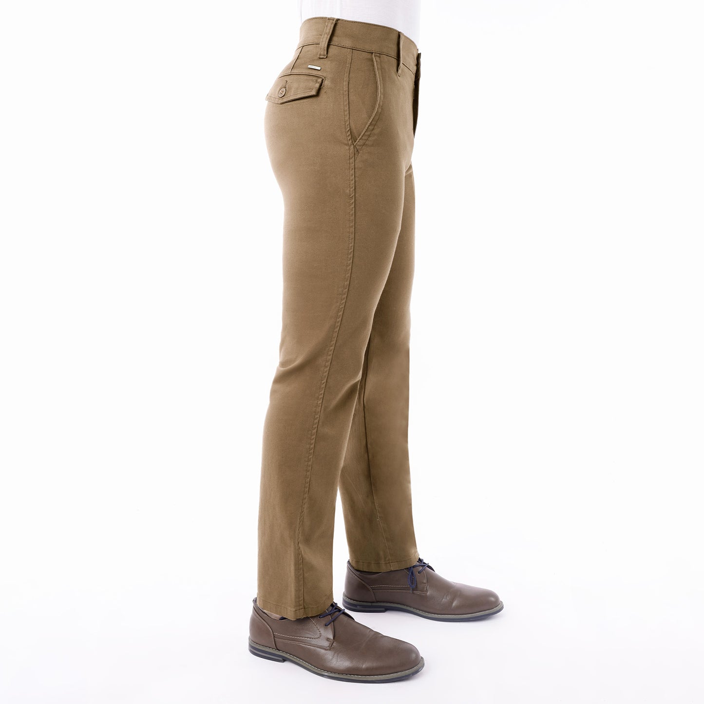 Pantalón Drill Hombre Satinado Regular Fit Camello - 230612