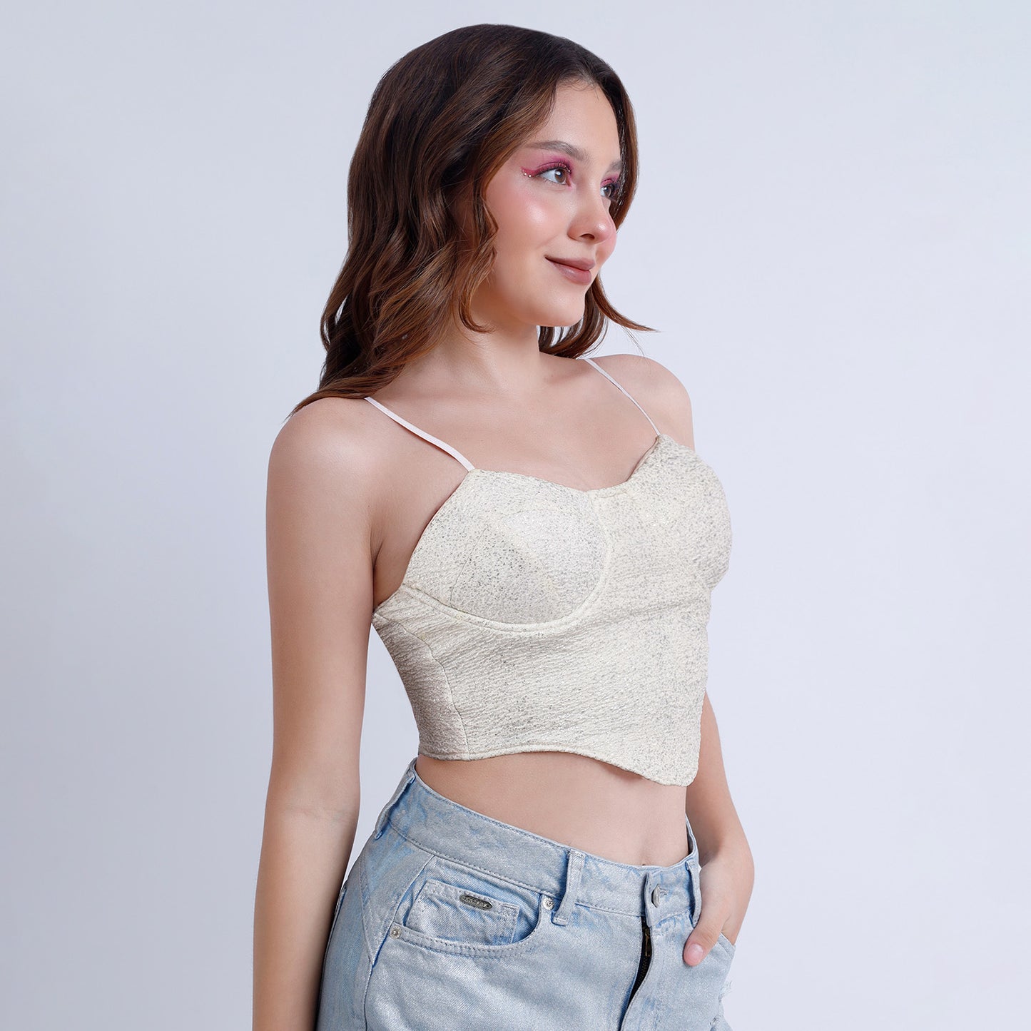 Top Fantasia Tiras/Copas Dama Blanco - 230929