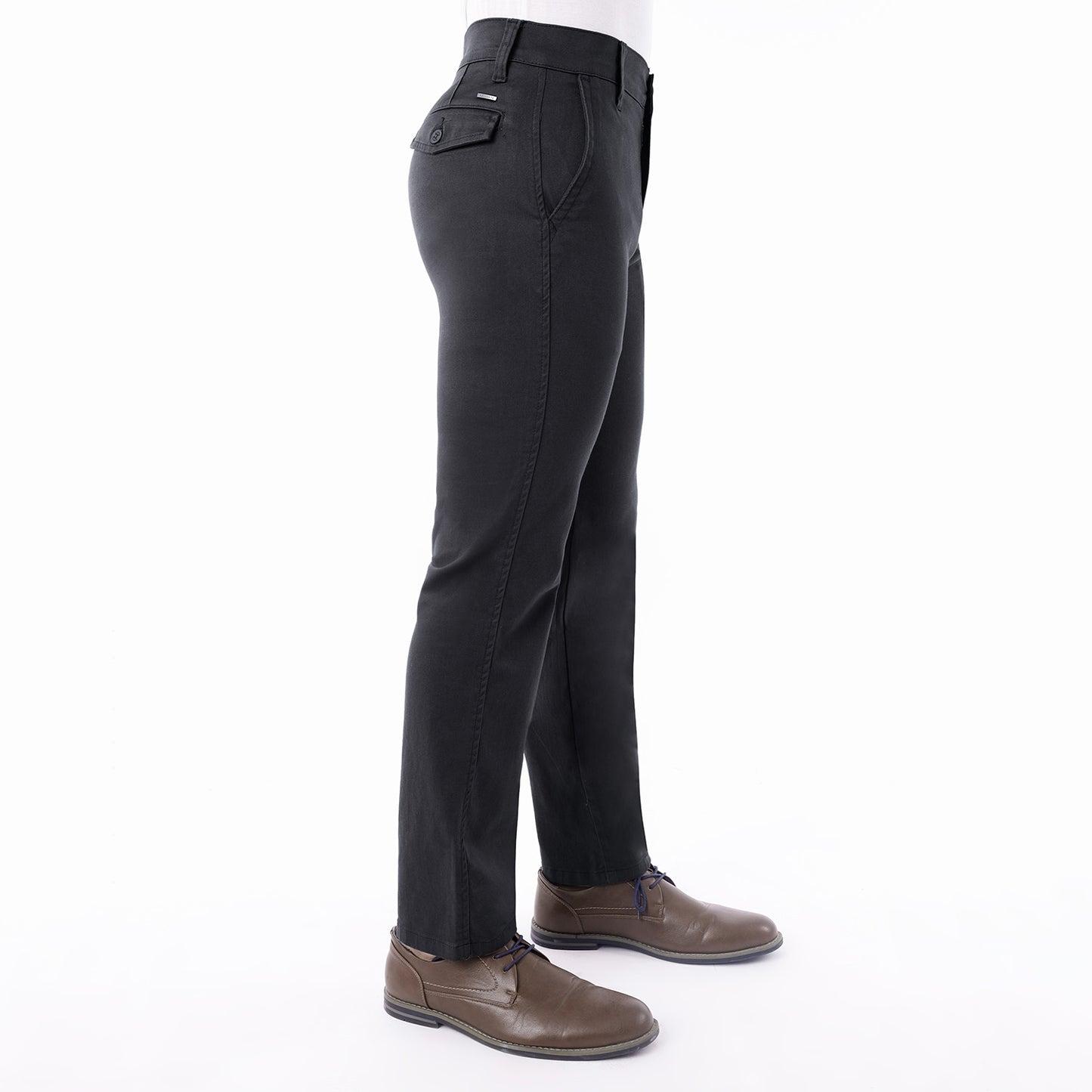 Pantalon Drill Hombre Satinado Regular Fit Charcoal - 230883