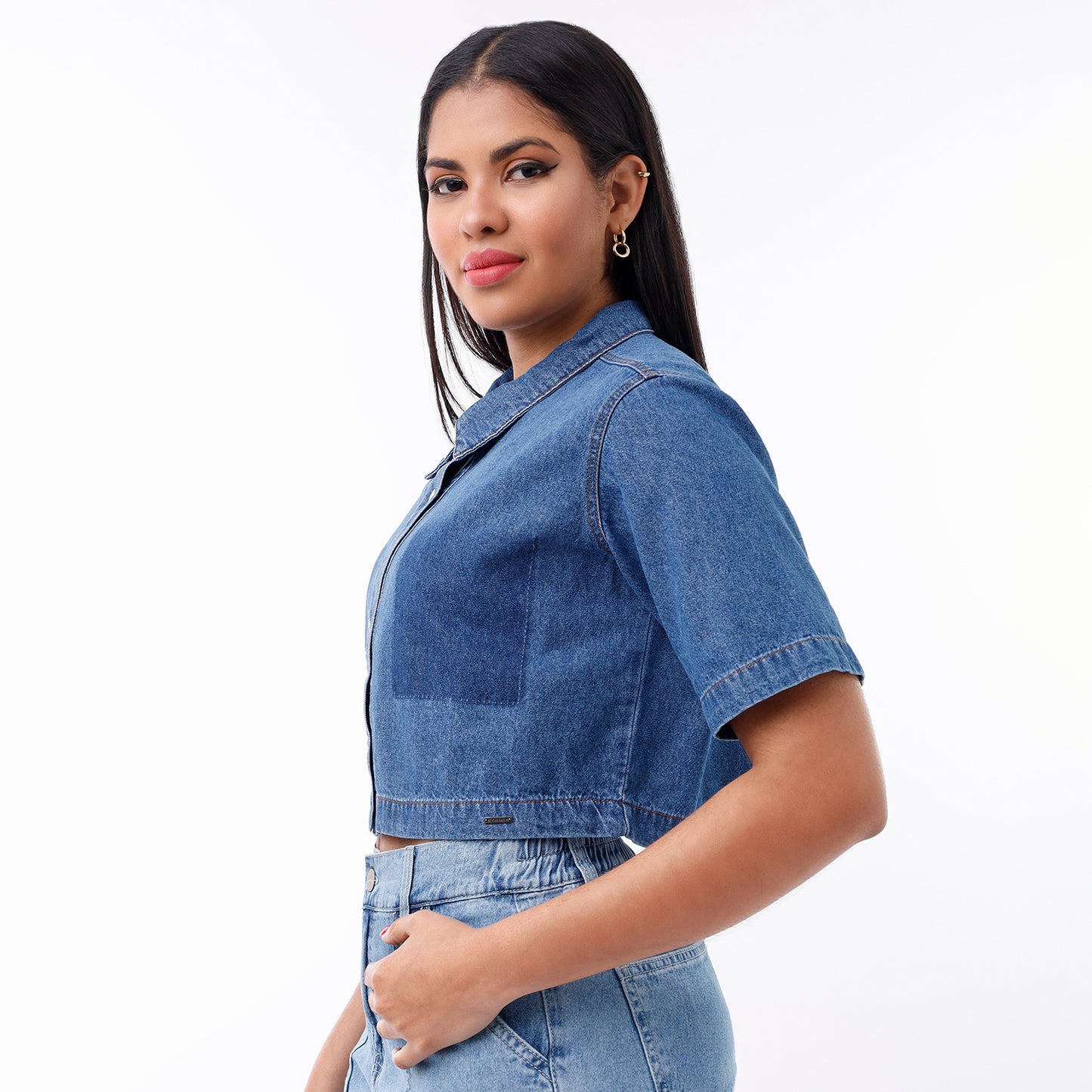 blusa mujer azul