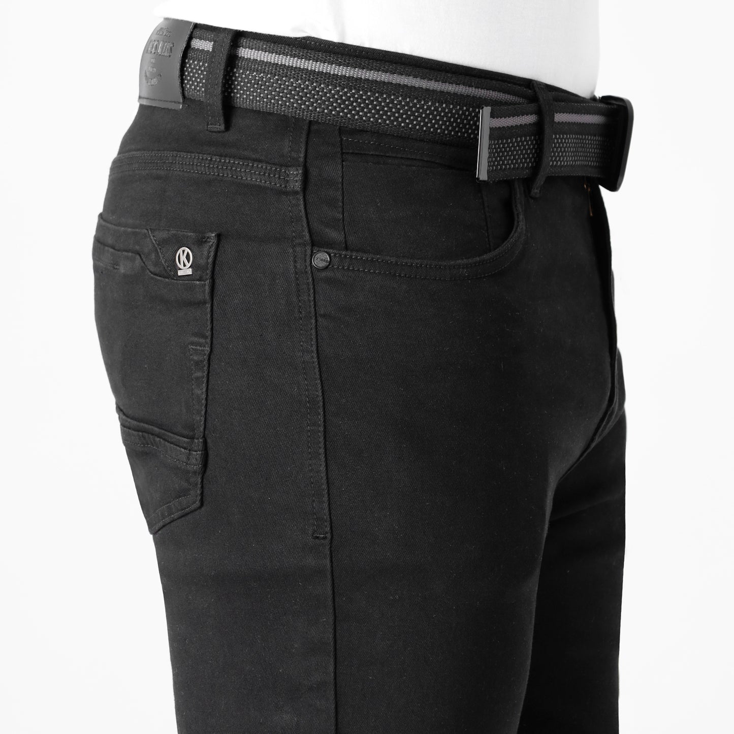 Jean Hombre Extreme Skinny C/correa Negro
