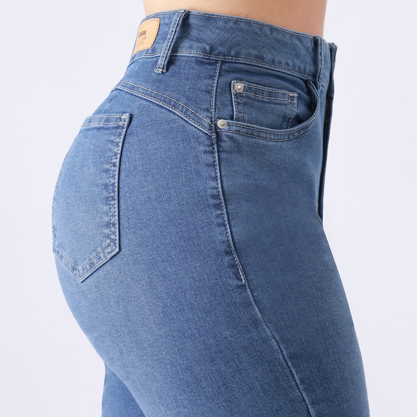 Jean Flare Cintura Cristal Focalizado