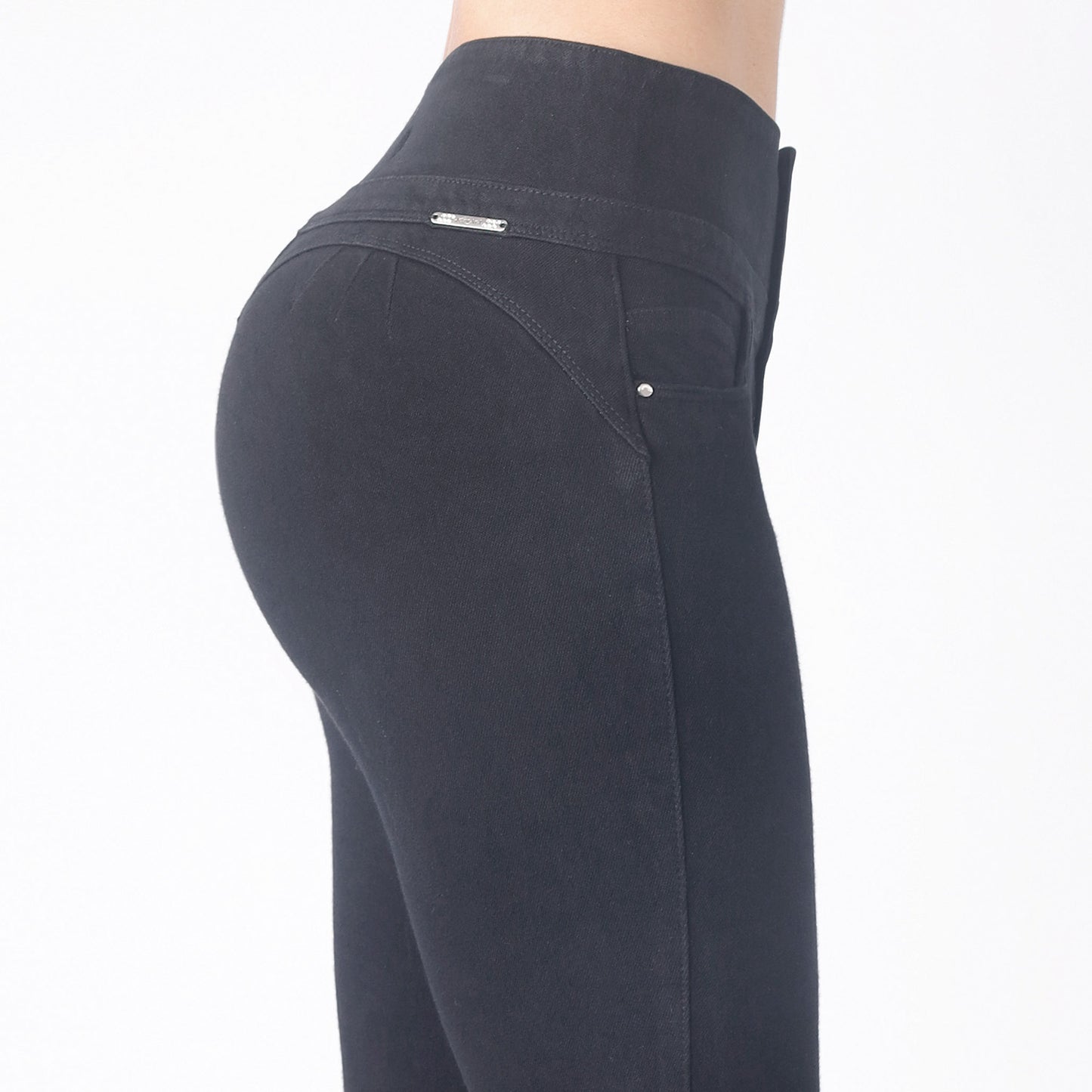 Jean French Terry Pitillo Cintura Dama Negro - 230264