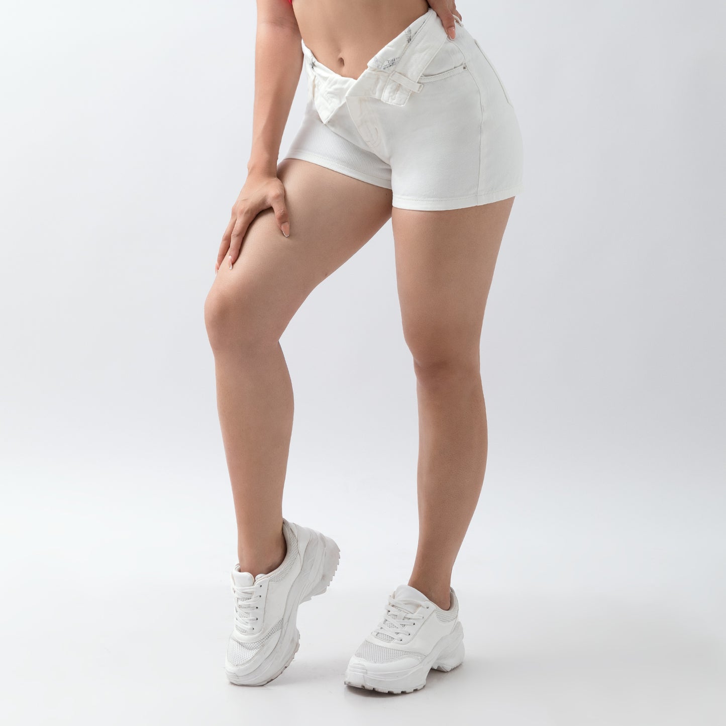 Short Estampado Cadera Dama Ecrú - 221431