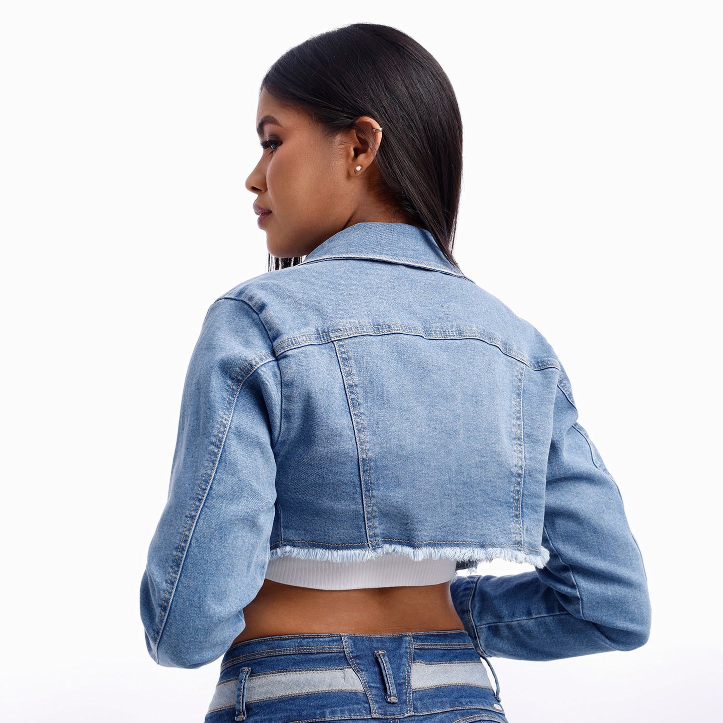 Casaca Crop Corchete Dama Diamante - 999999