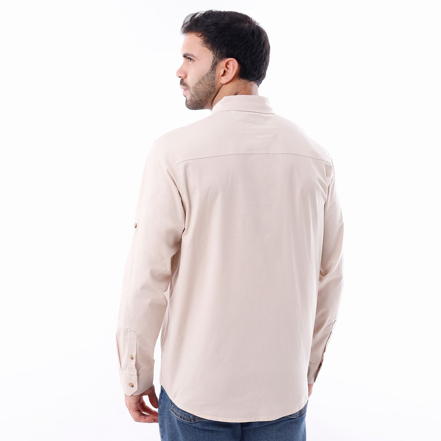 Camisa Caballero Slim Fit Beige – 230465