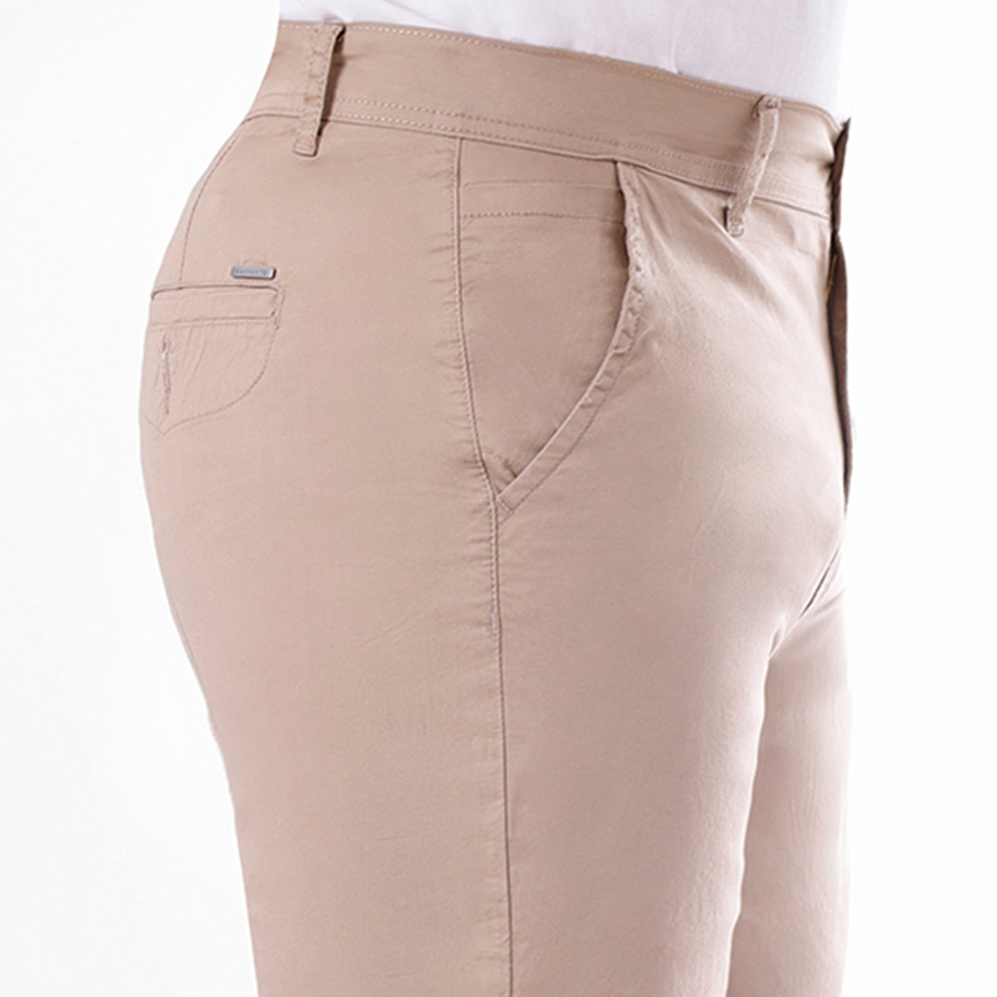 Short Paper Touch Regular Fit Beige