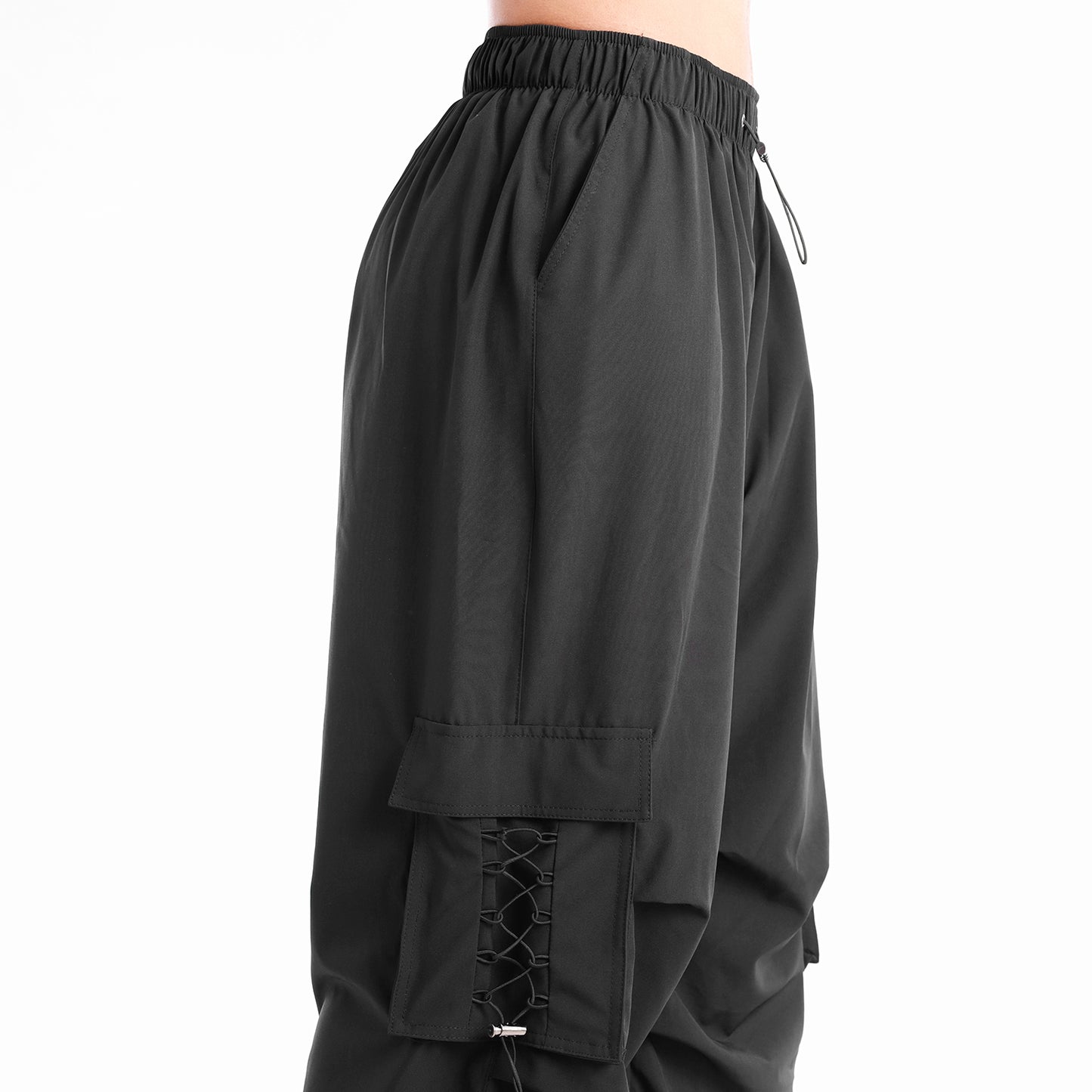 Pantalón Dama Parachute Negro - 230447